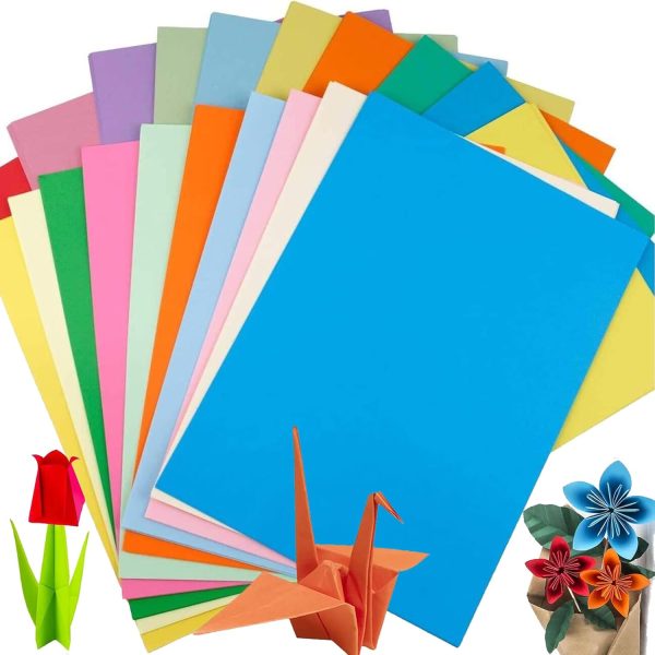 100 Sheets Coloured Paper A4 - 70 Coloured A4 Paper Assorted in 20 Colour Handmade Copy Paper Pastel Paper for Arts & Colorful Projects (8.5 x 11.7 inch)
