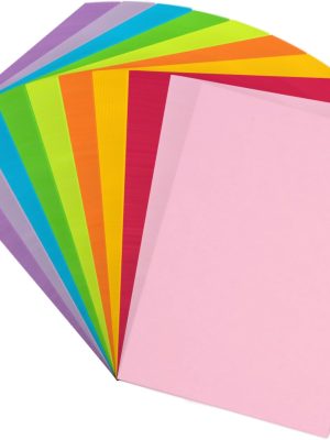 Color Copy&Print Paper 8.5X11 Inches,180 Sheets 9 Colors Rainbow A4 Printer Paper 20 lb/90 Colored Origami Paper for Cutting Kids Art Craft